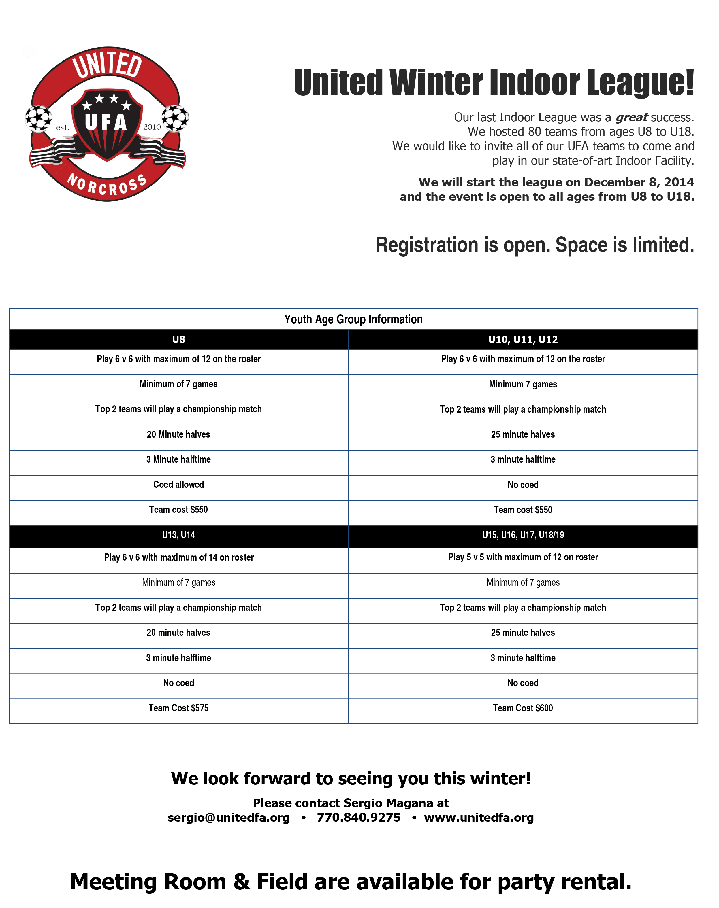 Indoor Leagues United Futbol Academy